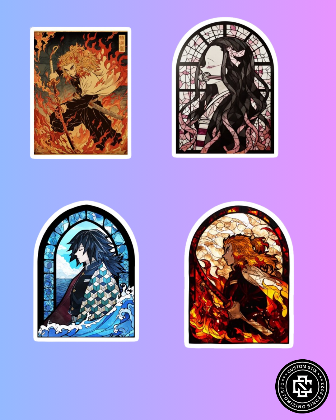 Demon Slayer Stickers pack - 14 pcs