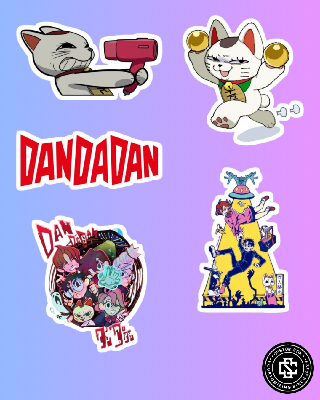 Dandadan Stickers pack - 10 pcs
