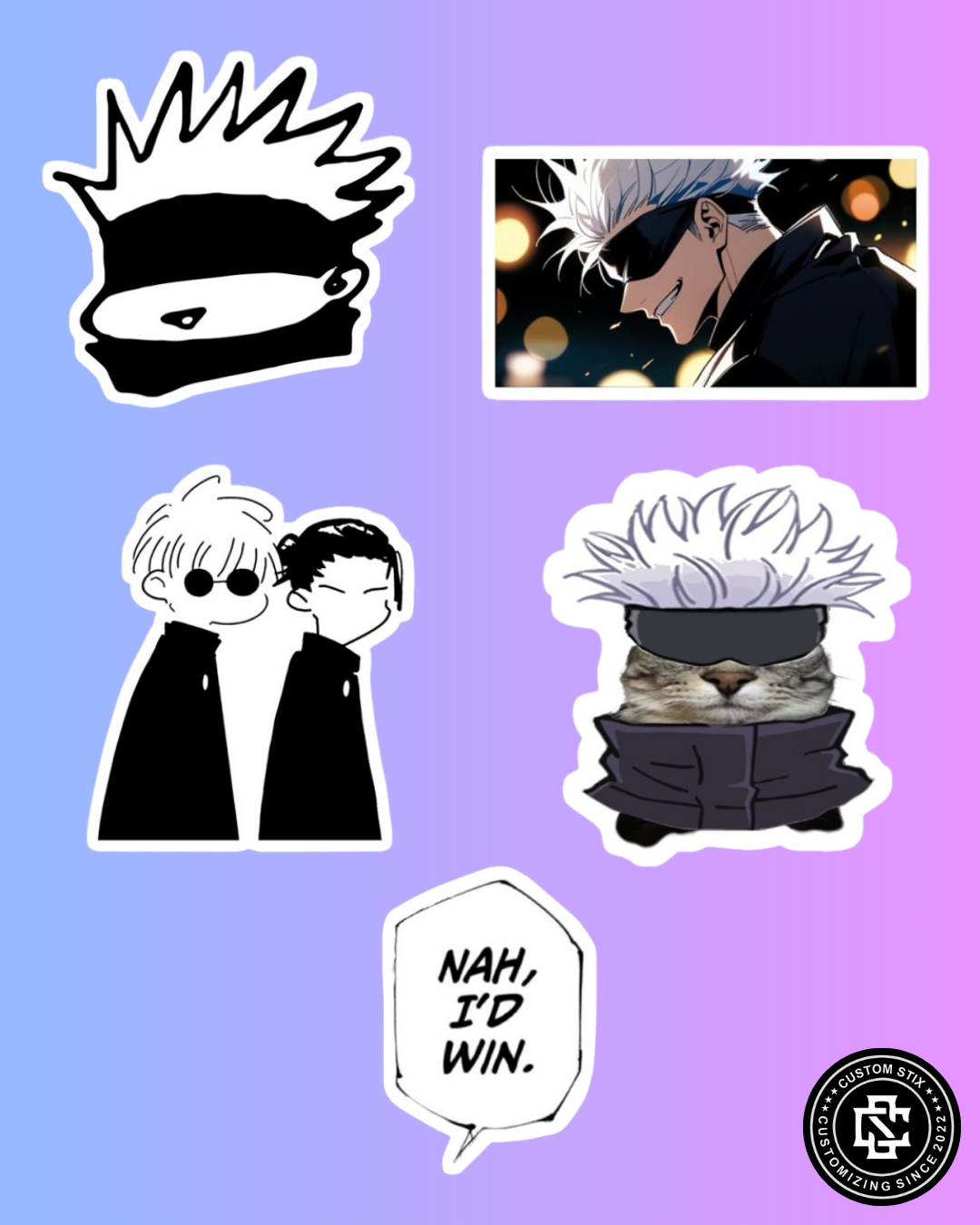 Jujutsu Kaisen Stickers pack - 10 pcs