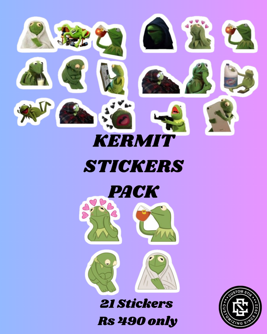 Kermit stickers pack - 21 pcs