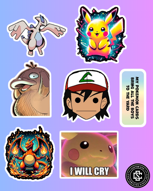 Pokemon Stickers pack - 15 pcs