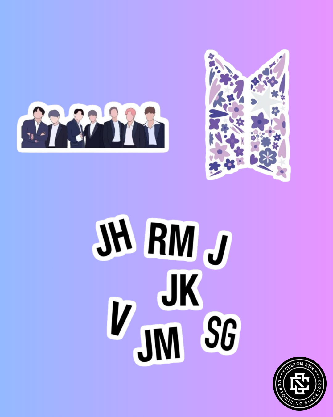 BTS Stickers pack - 75 pcs