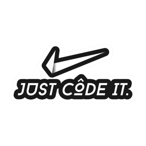 Just code it (Nike) Sticker
