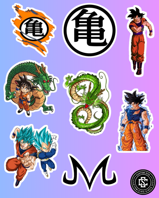 Dragon Ball Z Stickers pack - 15 pcs