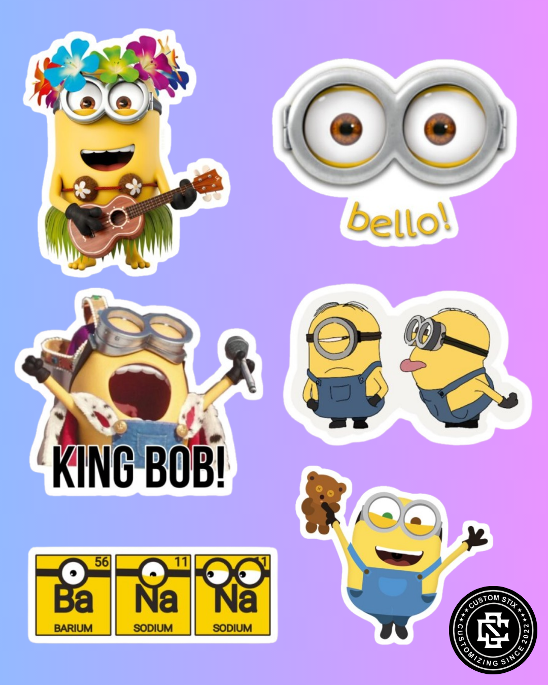 Minions Sticker Pack - 25 pcs