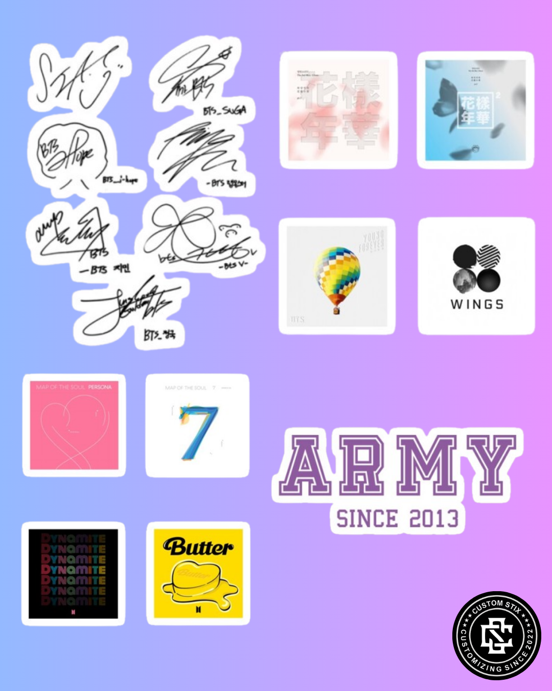 BTS Stickers pack - 75 pcs