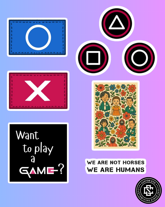 Squid Game Stickers pack - 25 pcs