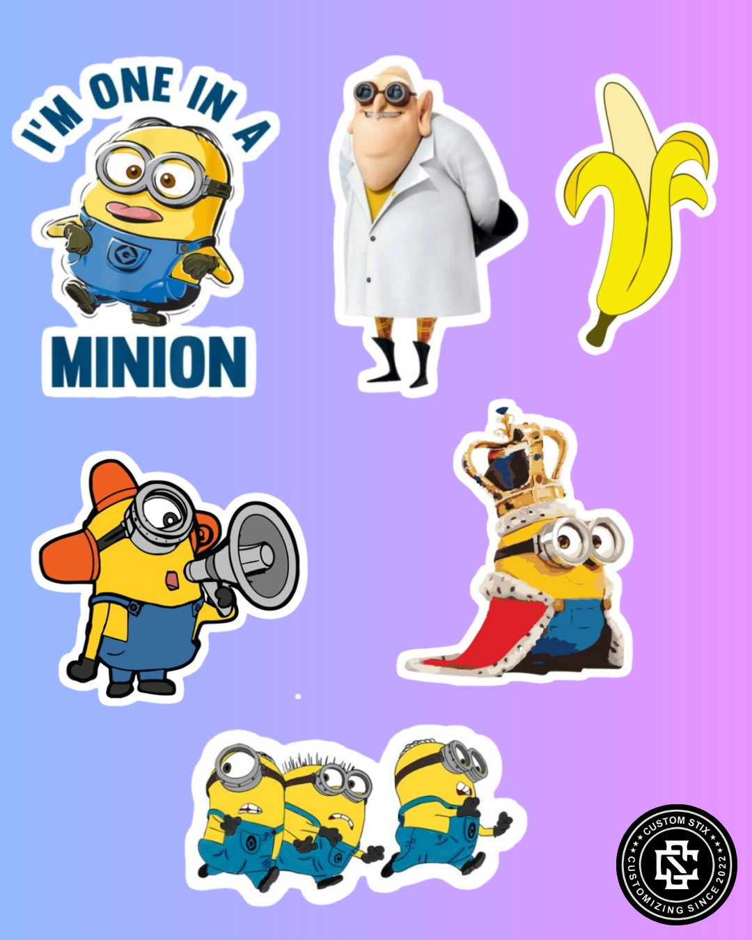 Minions Sticker Pack - 25 pcs