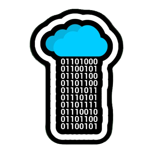 Binary Cloud Sticker