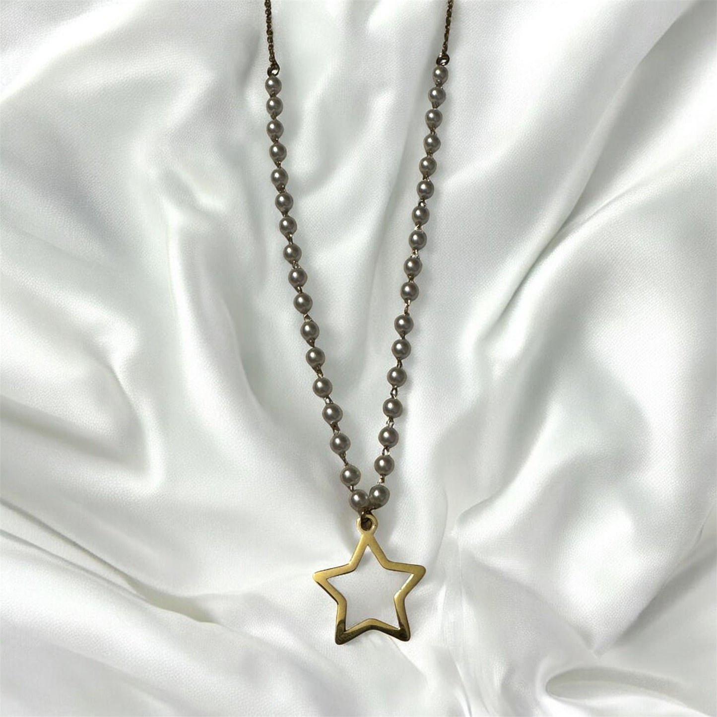 Pearl Star Charm Pendent