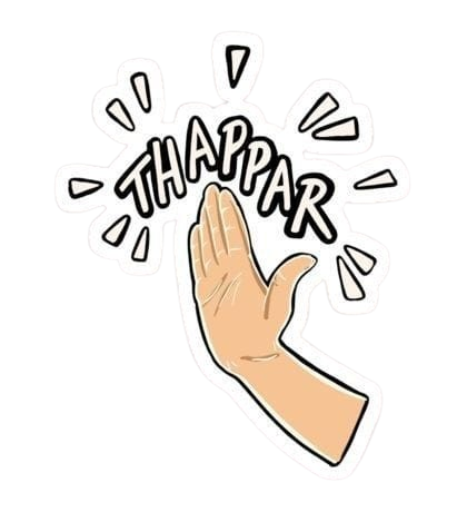 Thappar Sticker