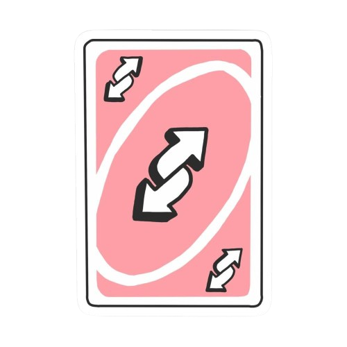 Uno Reverse Card Sticker