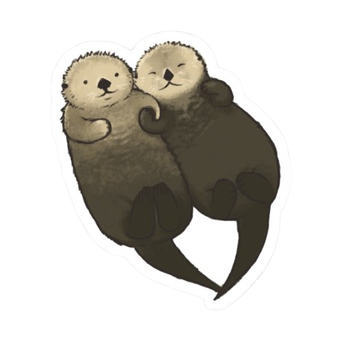 Otters Sticker