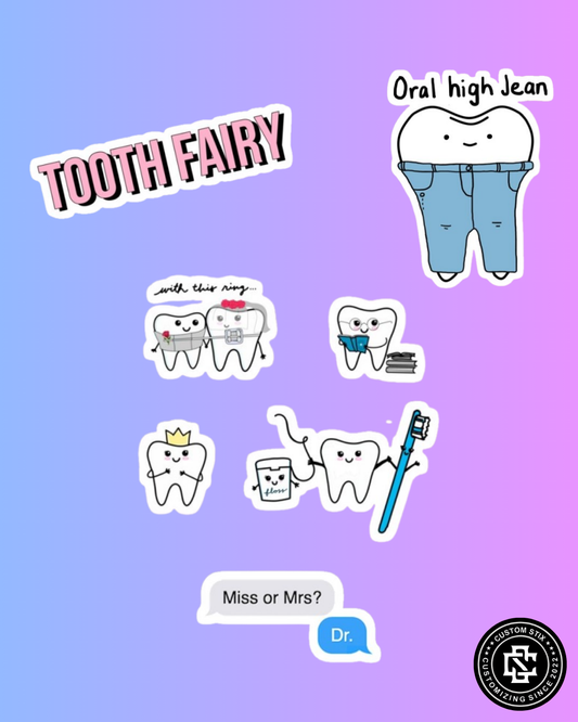 Dentist Stickers pack - 35 pcs