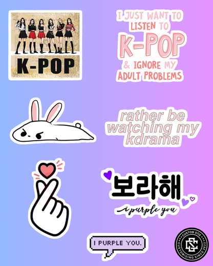 K-Pop Stickers pack - 20 pcs