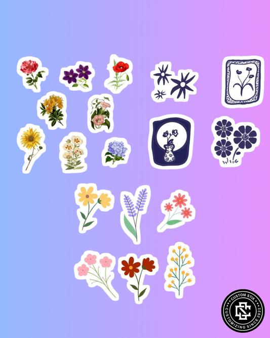 Floral Stickers pack - 60 pcs