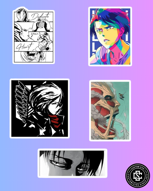 Attack on Titan Stickers pack - 15 pcs