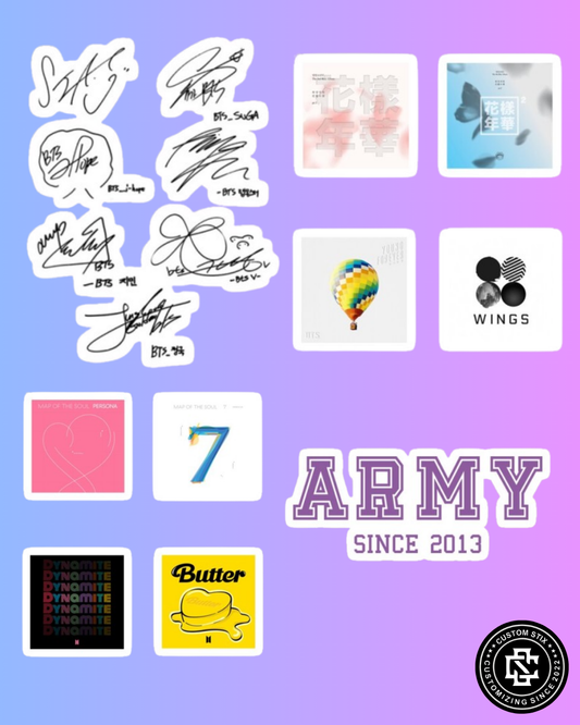 BTS Stickers pack - 75 pcs