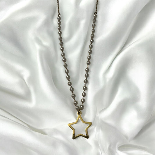 Pearl Star Charm Pendent