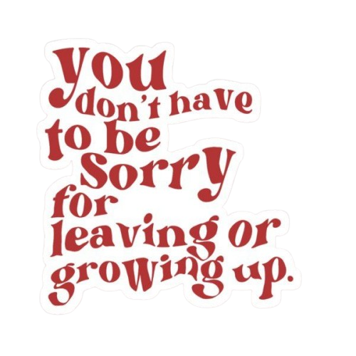 Growing Up Sticker