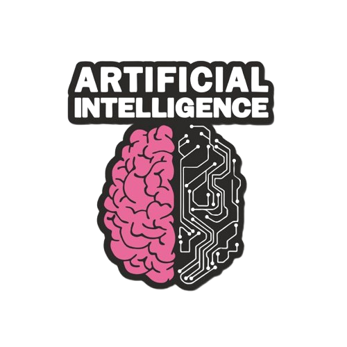 AI Brain Sticker