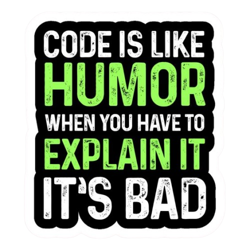 Code is like Humor Sticker