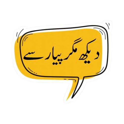 Dekh magar piyar se sticker